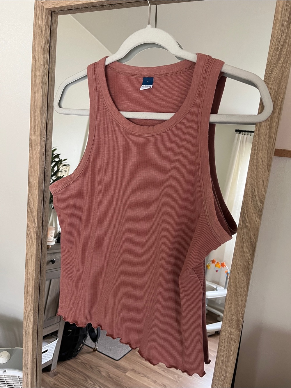 Old Navy Ribbed Tank Top in Dusty Rose
